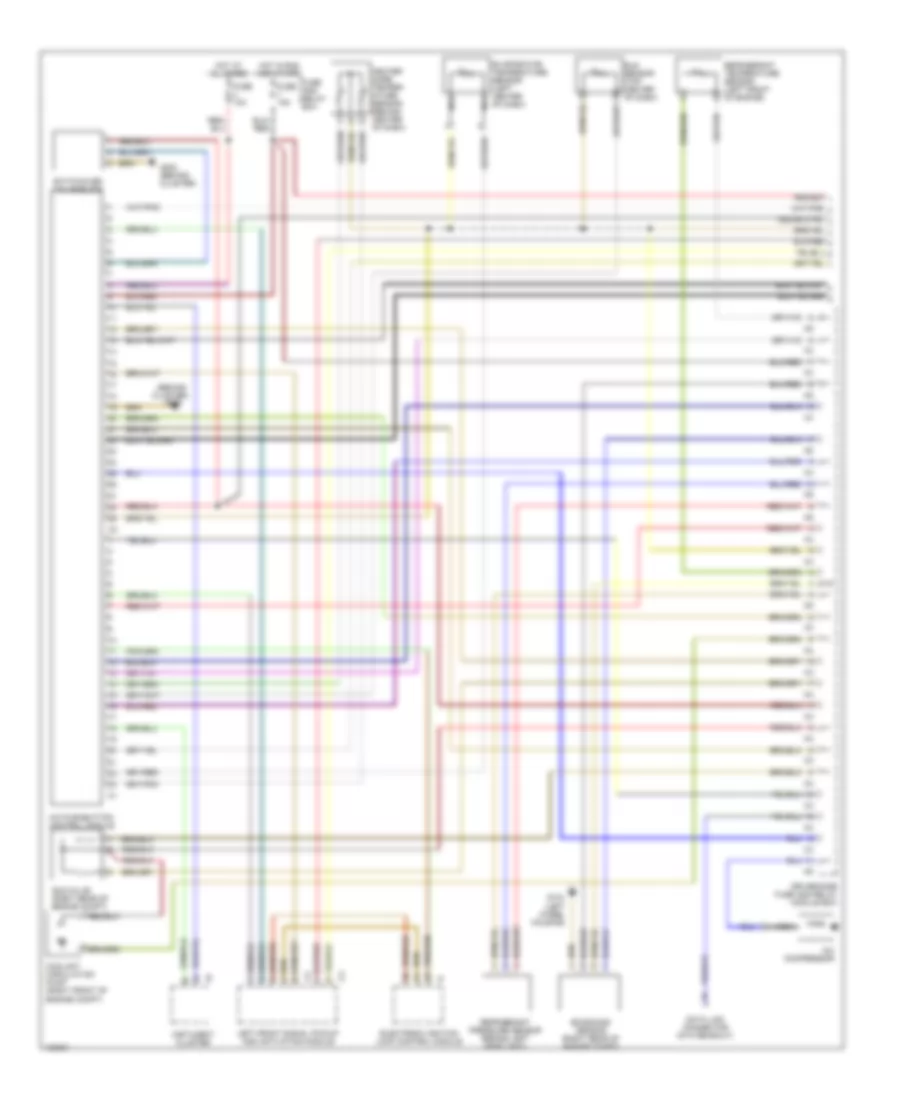 Air Conditioning Wiring Diagrams 1 of 2 for Mercedes Benz E320 1998