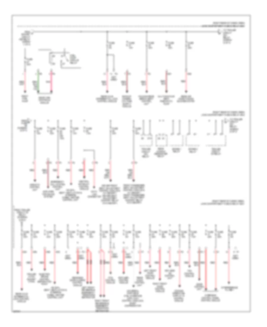 Power Distribution Wiring Diagram 2 of 3 for Mercedes Benz ML500 2006