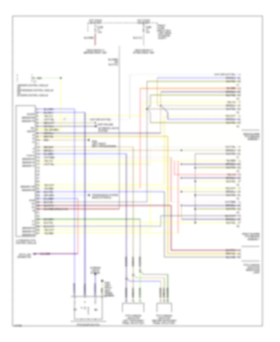 Parktronic Wiring Diagram for Mercedes Benz E320 4Matic 1998