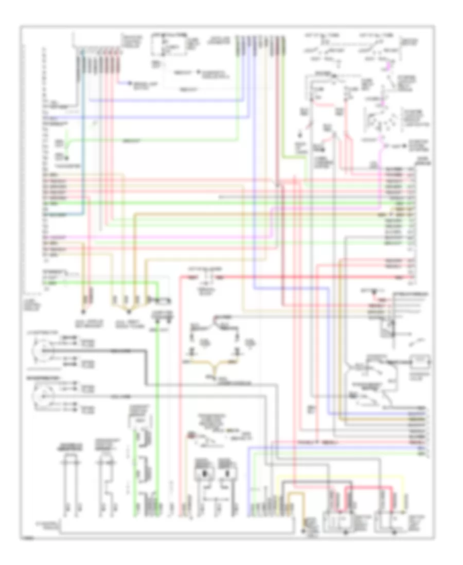 5 0L Engine Performance Wiring Diagrams 1 of 2 for Mercedes Benz E500 1994