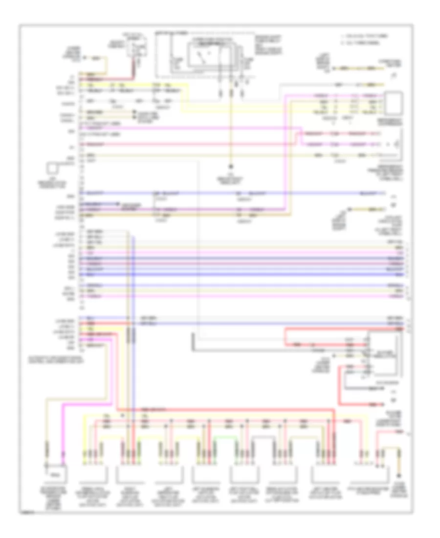 Automatic AC Wiring Diagram, without Thermotronic (1 of 2) for Mercedes-Benz ML550 2012
