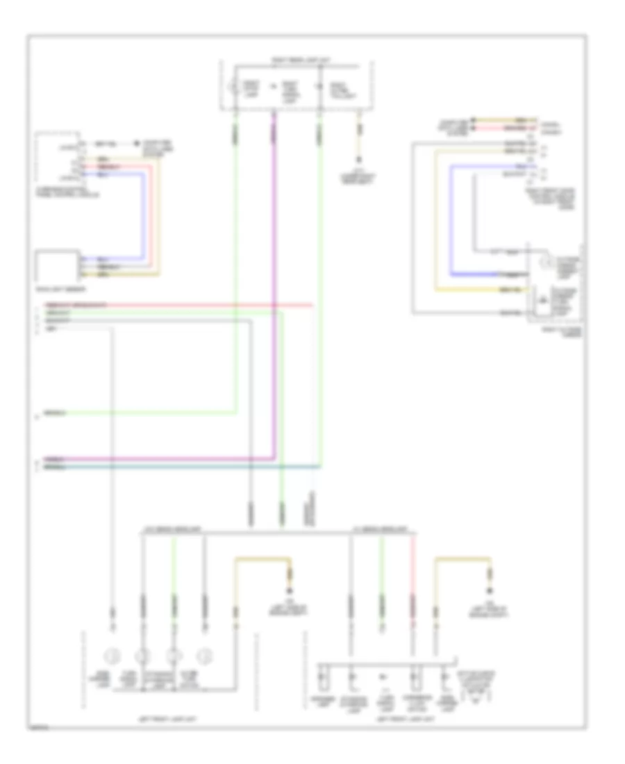 Exterior Lamps Wiring Diagram (3 of 3) for Mercedes-Benz ML550 2012