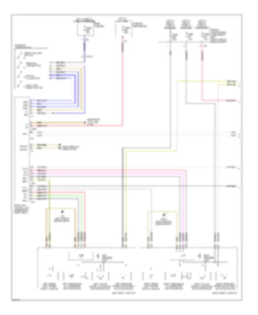 Headlights Wiring Diagram with Xenon Lamps 1 of 2 for Mercedes Benz ML550 2012