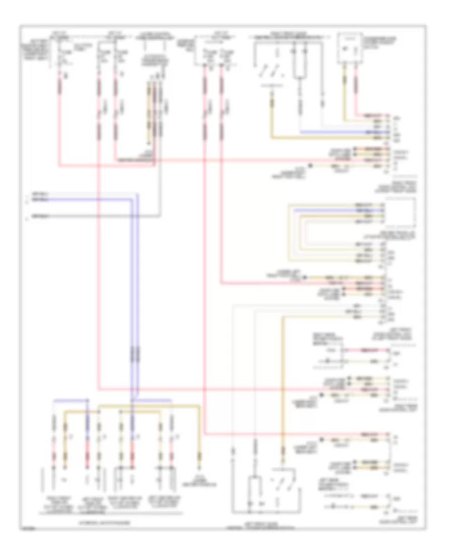 Instrument Illumination Wiring Diagram 2 of 2 for Mercedes Benz ML550 2012