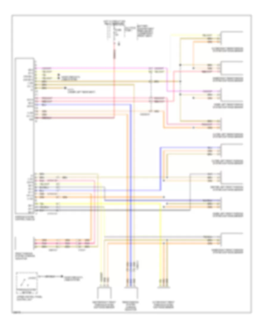 Parktronic Wiring Diagram for Mercedes-Benz ML550 2012