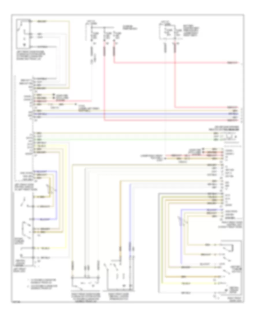 Automatic Door Locks Wiring Diagram 1 of 3 for Mercedes Benz ML550 2012