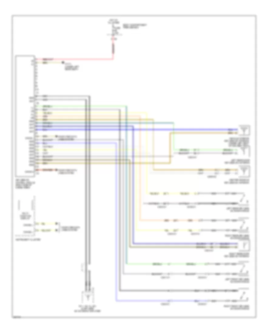 Keyless Go System Wiring Diagram for Mercedes-Benz ML550 2012