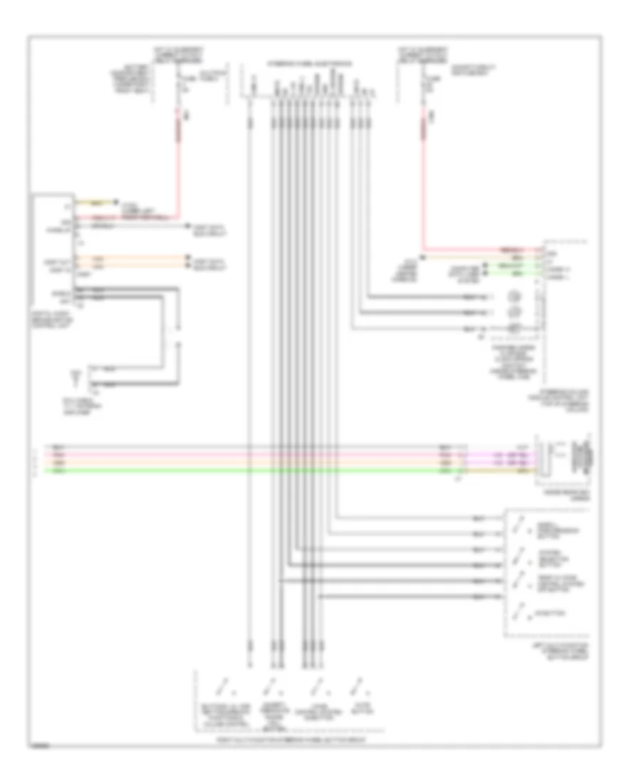 COMAND Actuation Wiring Diagram 3 of 3 for Mercedes Benz ML550 2012