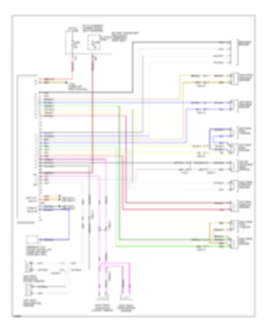 Sound Amplifier Wiring Diagram for Mercedes-Benz ML550 2012