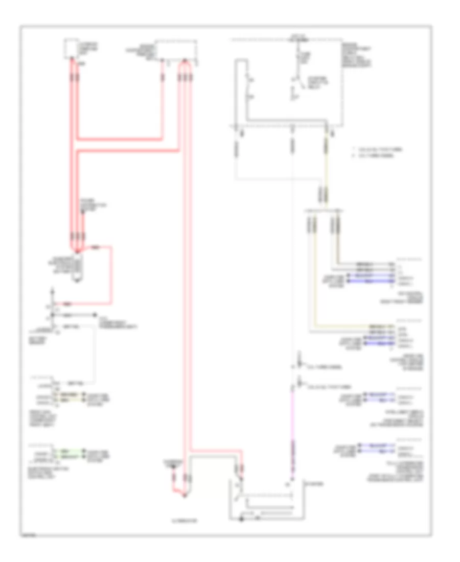 Starting Wiring Diagram for Mercedes-Benz ML550 2012