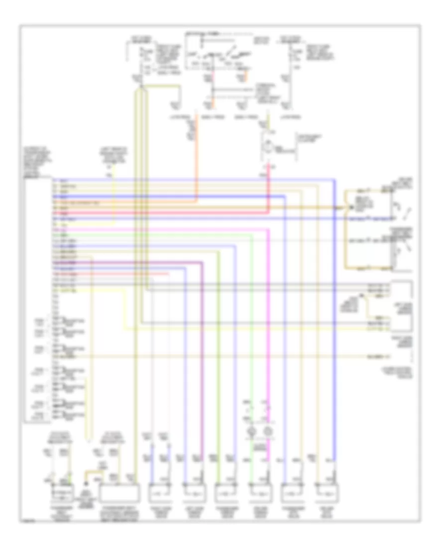 Supplemental Restraint Wiring Diagram for Mercedes-Benz E430 1998