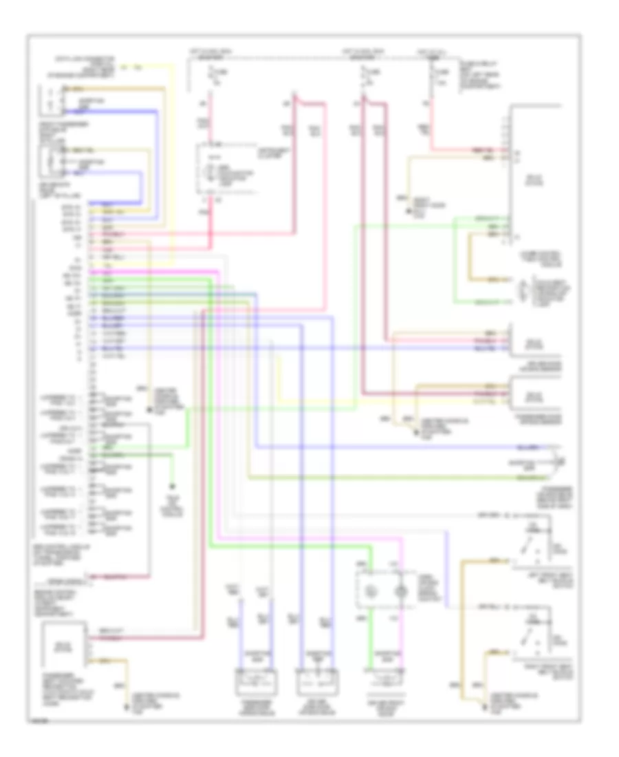 Supplemental Restraints Wiring Diagram for Mercedes-Benz CLK320 2001
