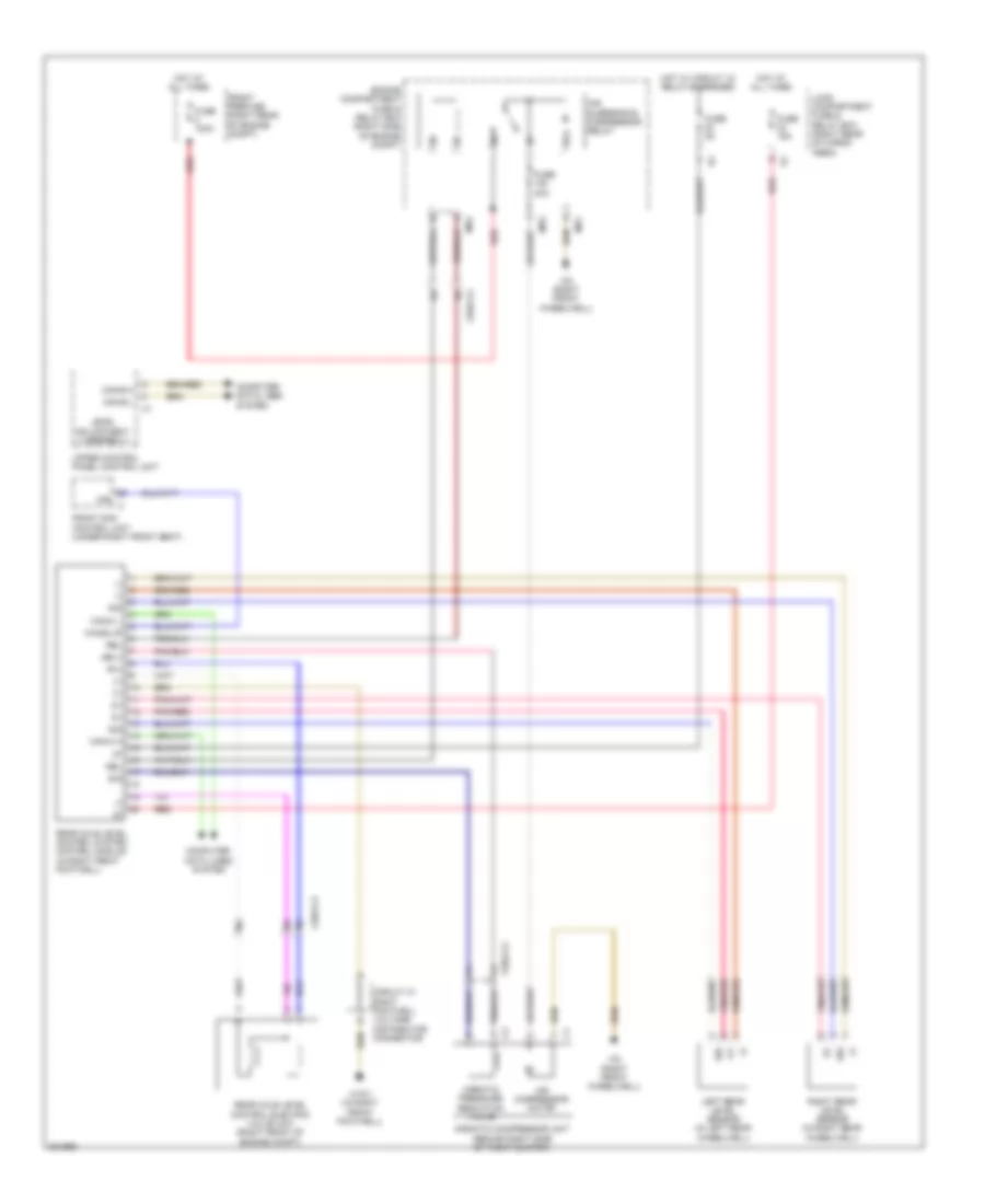 Electronic Level Control Wiring Diagram for Mercedes-Benz R350 4Matic 2012