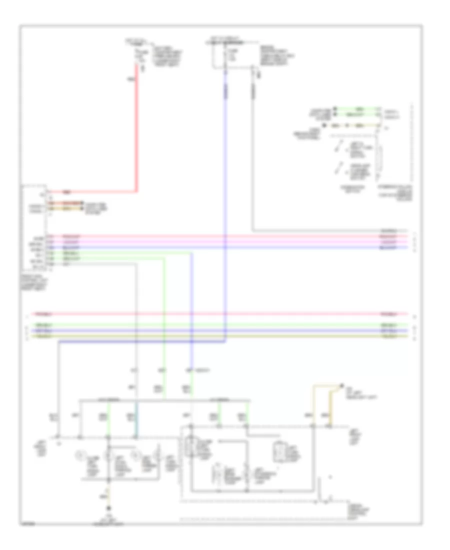 Exterior Lamps Wiring Diagram (2 of 3) for Mercedes-Benz R350 4Matic 2012