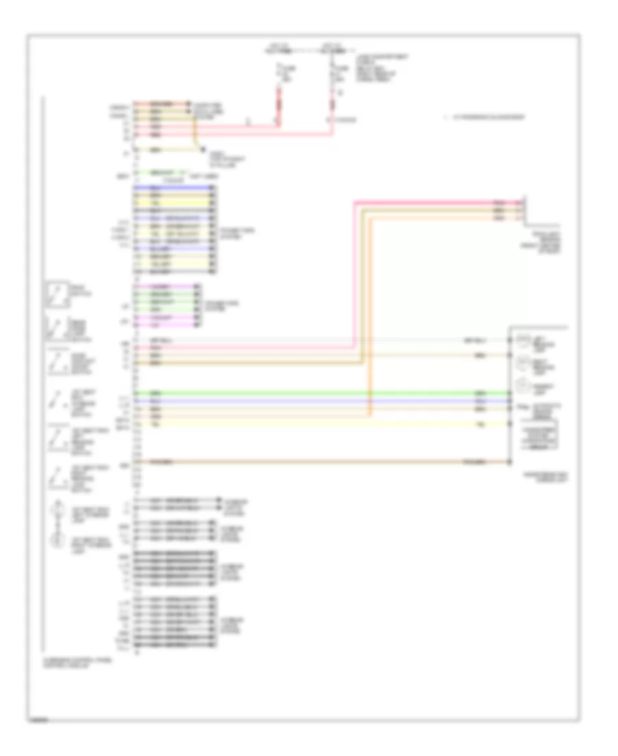 Overhead Console Wiring Diagram for Mercedes-Benz R350 4Matic 2012
