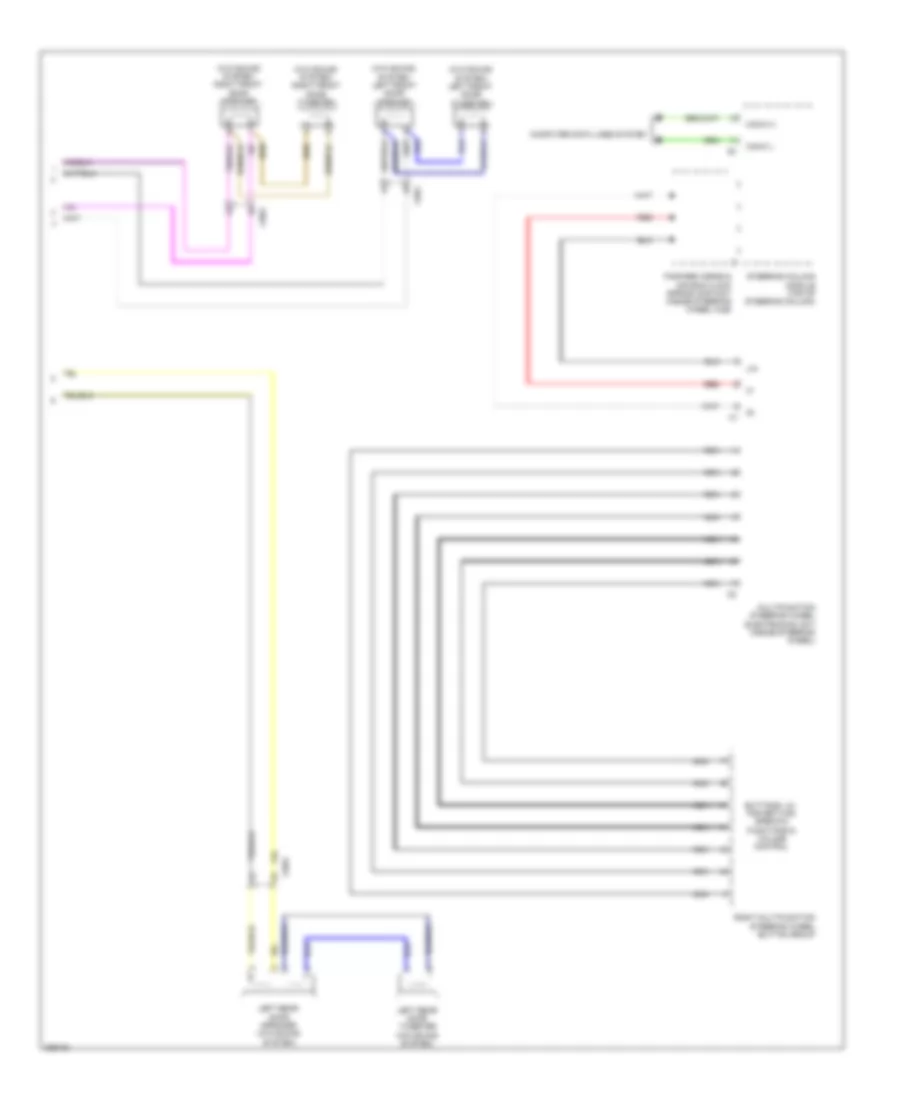 COMAND Actuation Wiring Diagram 2 of 2 for Mercedes Benz R350 4Matic 2012