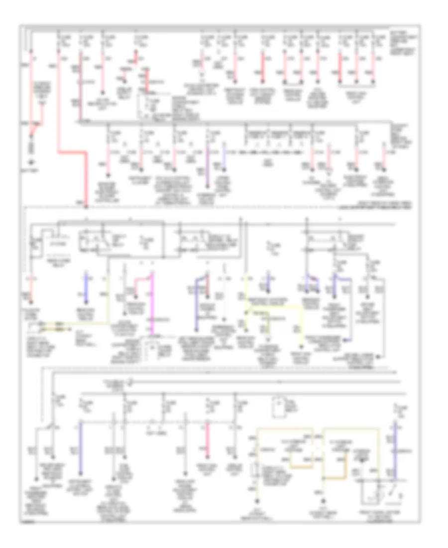 Power Distribution Wiring Diagram 1 of 3 for Mercedes Benz R350 4Matic 2012