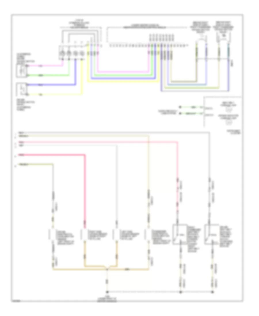 Supplemental Restraint Wiring Diagram 3 of 3 for Mercedes Benz R350 4Matic 2012