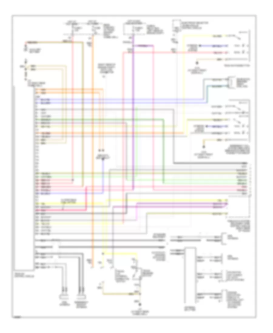 Tele Aid Wiring Diagram, Convertible with D2B Data Bus (1 of 2) for Mercedes-Benz CLK430 2001
