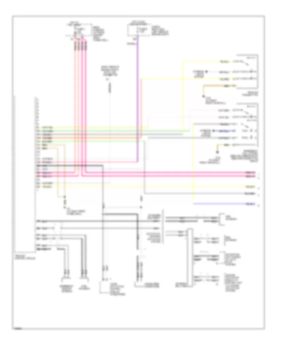 Tele Aid Wiring Diagram, Convertible without D2B Data Bus (1 of 2) for Mercedes-Benz CLK430 2001