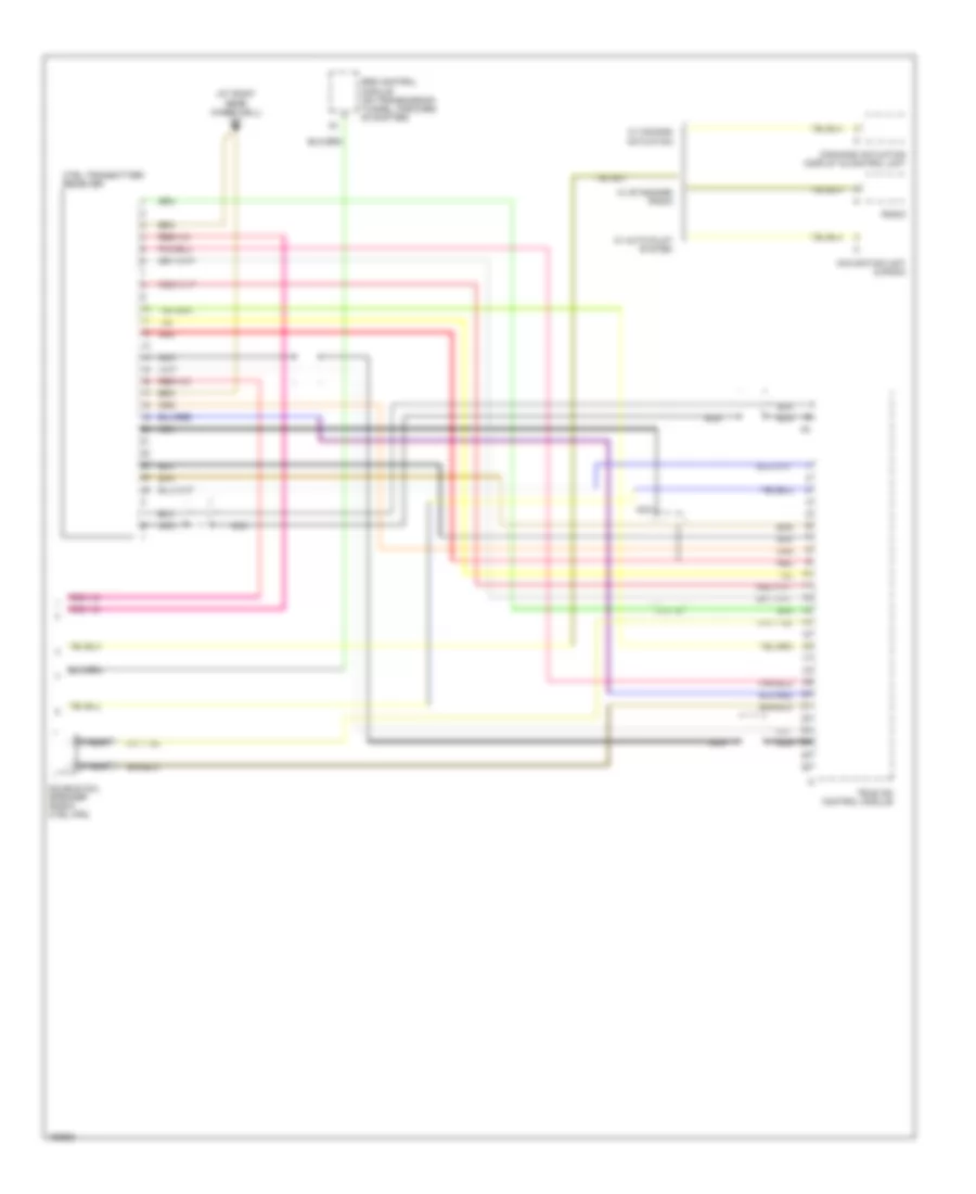 Tele Aid Wiring Diagram, Convertible without D2B Data Bus (2 of 2) for Mercedes-Benz CLK430 2001