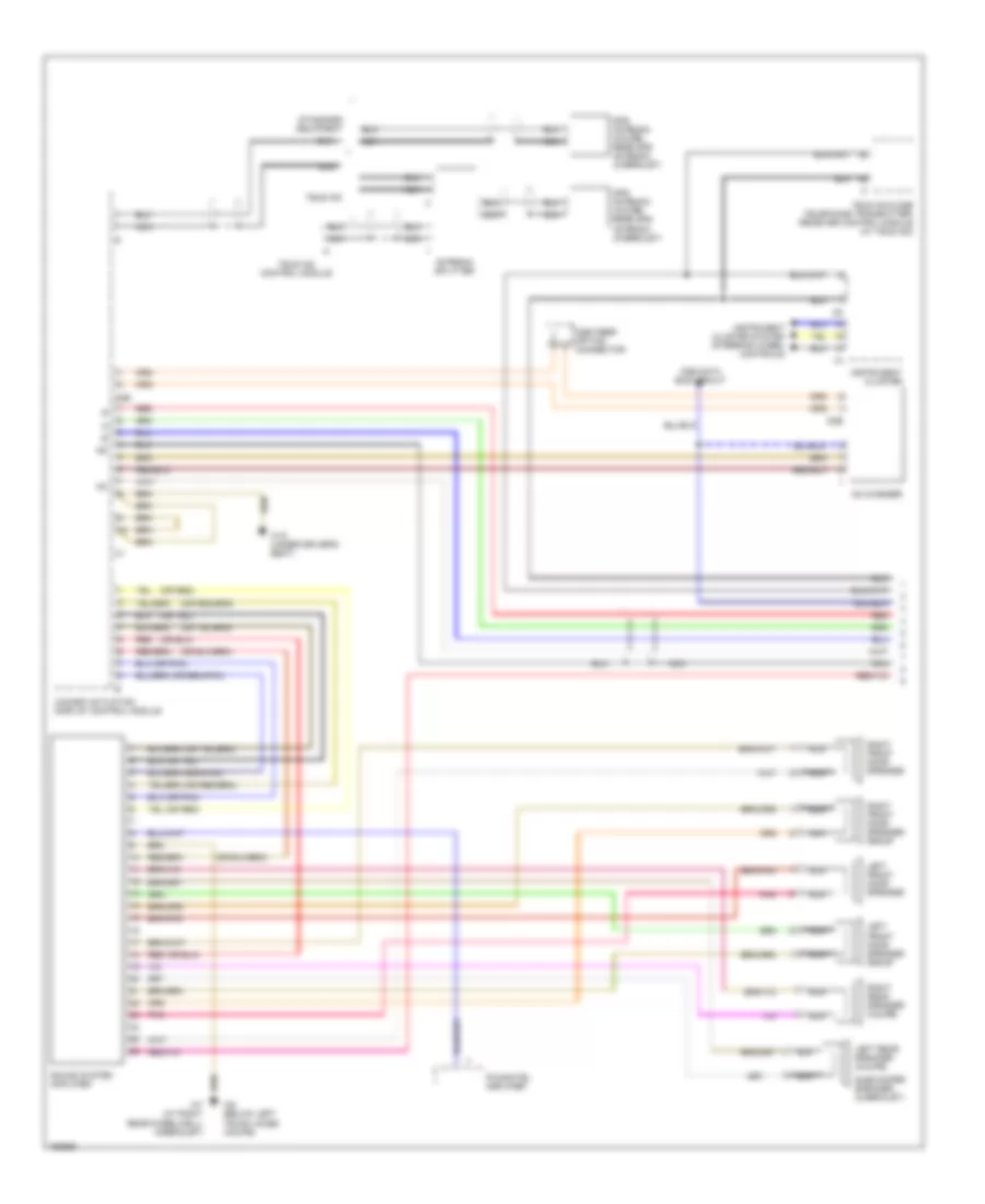 COMAND Actuation Wiring Diagram, Convertible (1 of 2) for Mercedes-Benz CLK430 2001