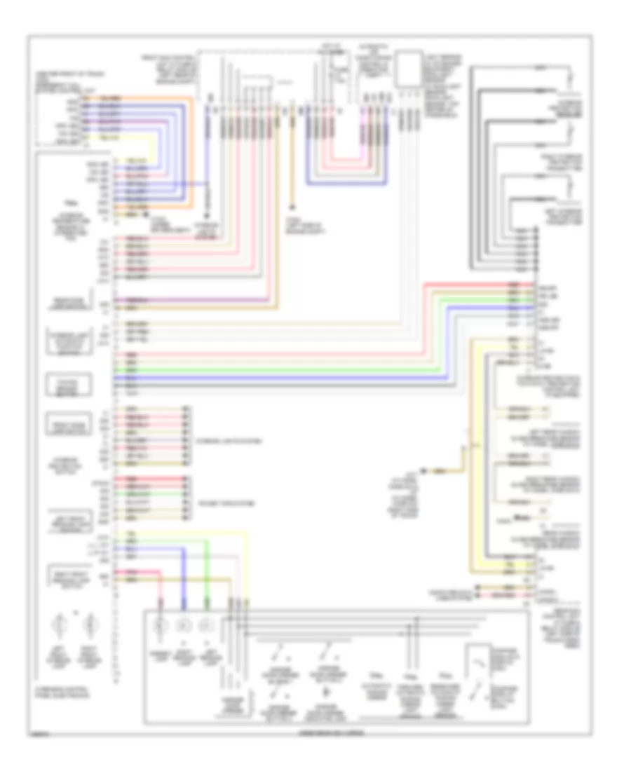 Overhead Console Wiring Diagram, without Sunroof for Mercedes-Benz C300 4Matic 2008