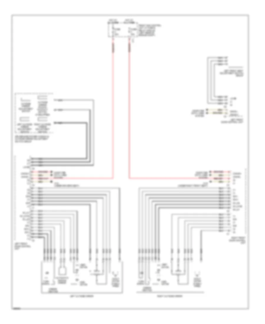 Memory Mirrors Wiring Diagram for Mercedes-Benz C300 4Matic 2008