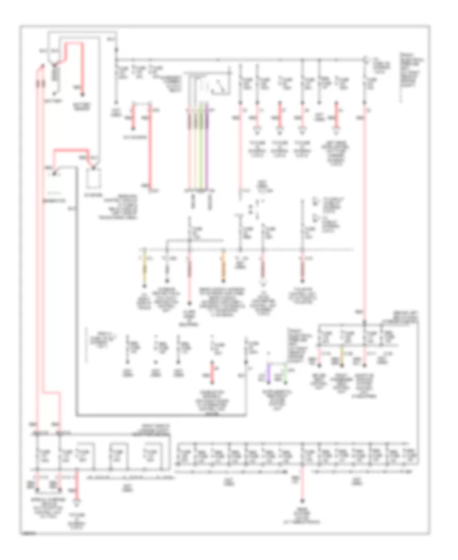 Power Distribution Wiring Diagram 1 of 5 for Mercedes Benz C300 4Matic 2008