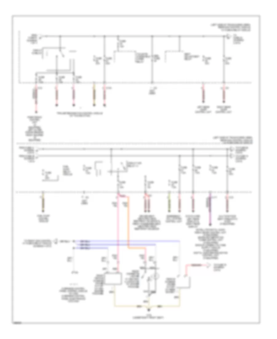 Power Distribution Wiring Diagram (2 of 5) for Mercedes-Benz C300 4Matic 2008