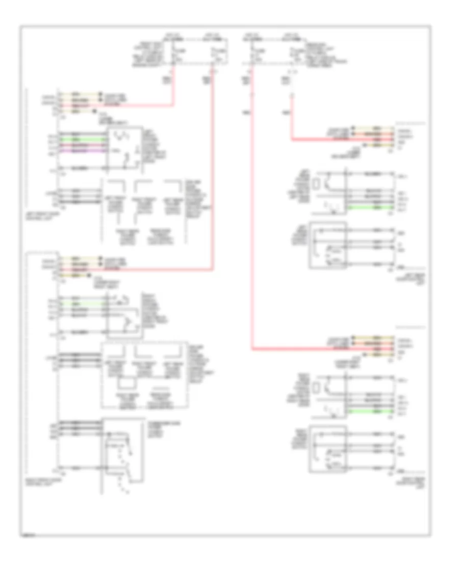 Power Windows Wiring Diagram for Mercedes Benz C300 4Matic 2008