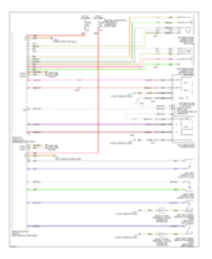 Power Windows Wiring Diagram 2 of 2 for Mercedes Benz R350 BlueTEC 2012