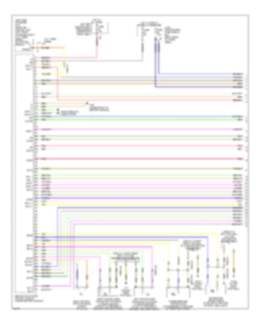 Supplemental Restraint Wiring Diagram (1 of 3) for Mercedes-Benz R350 BlueTEC 2012