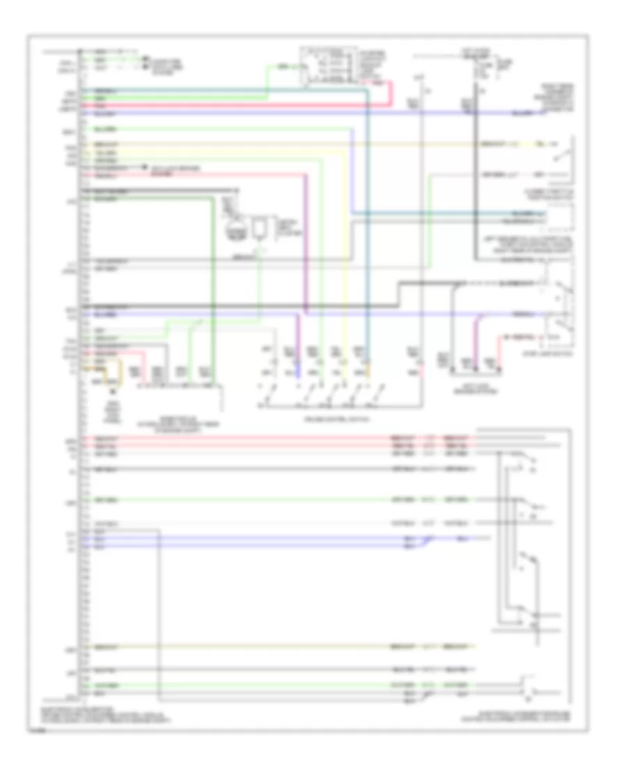 Electronic Accelerator Cruise Idle Speed Control Wiring Diagram for Mercedes Benz S500 1994