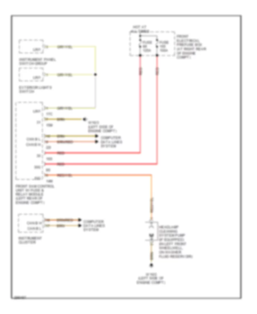 схема шайбы фары для Mercedes-Benz C300 Sport 2008