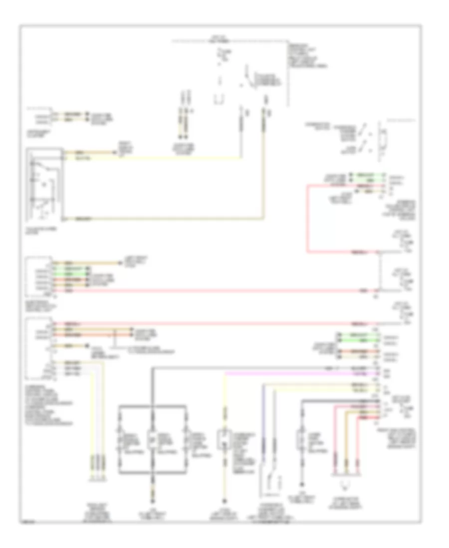 Электросхема стеклоочистителя, дворников и омывателя для Mercedes-Benz C300 Sport 2008