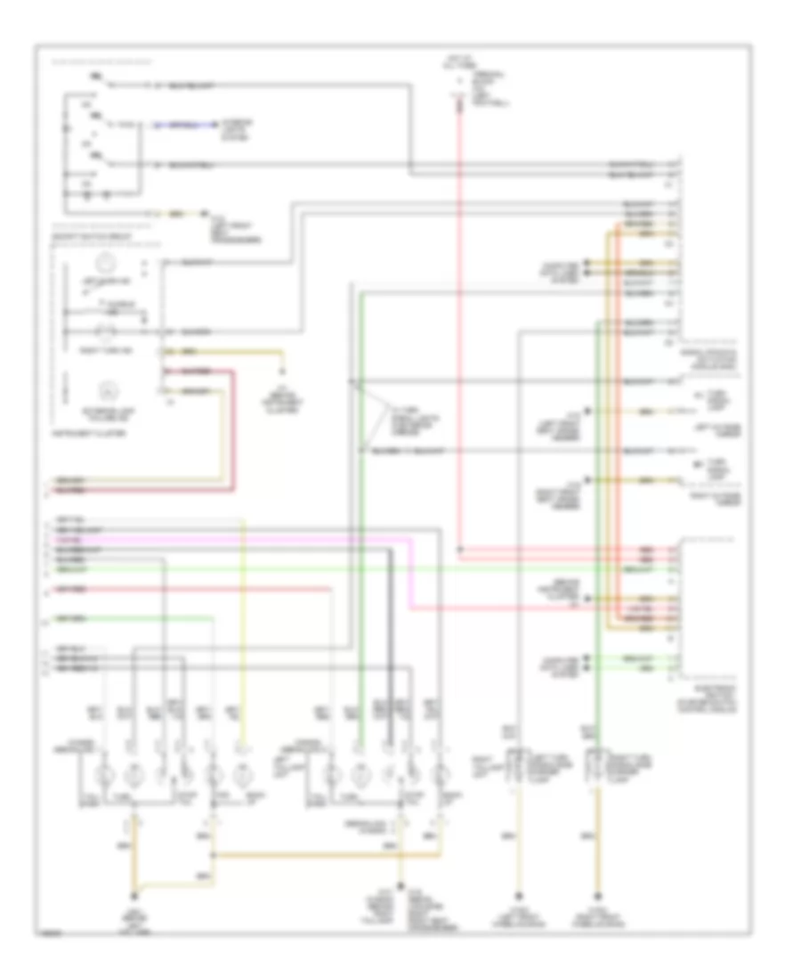 Exterior Lights Wiring Diagram 2 of 2 for Mercedes Benz E320 4Matic 2001