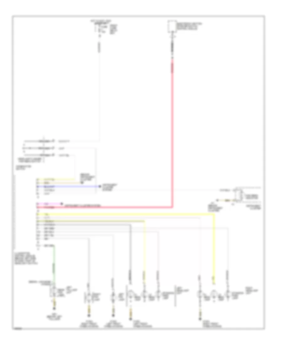 Headlights Wiring Diagram, without Xenon Lamps for Mercedes-Benz E320 4Matic 2001