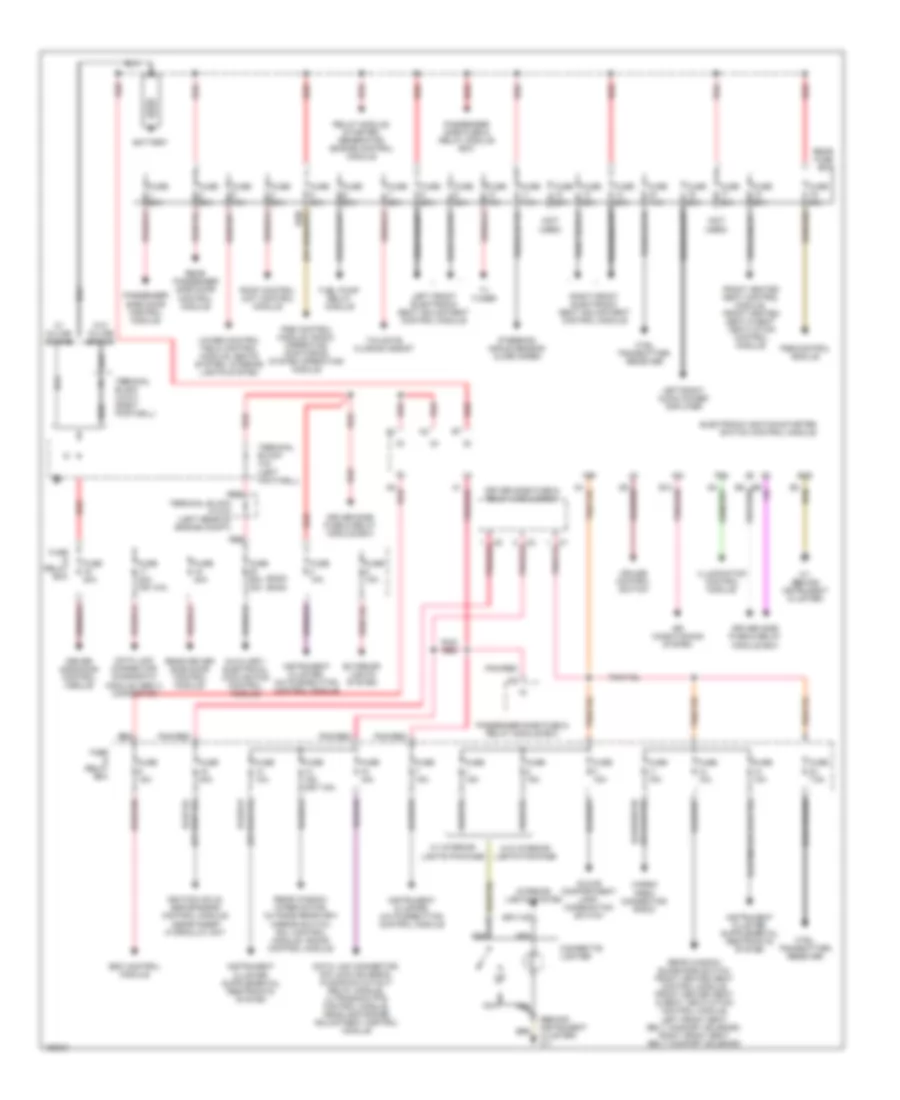 Power Distribution Wiring Diagram for Mercedes-Benz E320 4Matic 2001