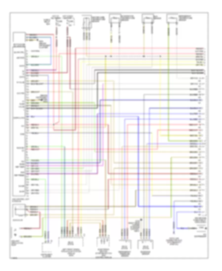 Automatic AC Wiring Diagram (1 of 2) for Mercedes-Benz E430 2001