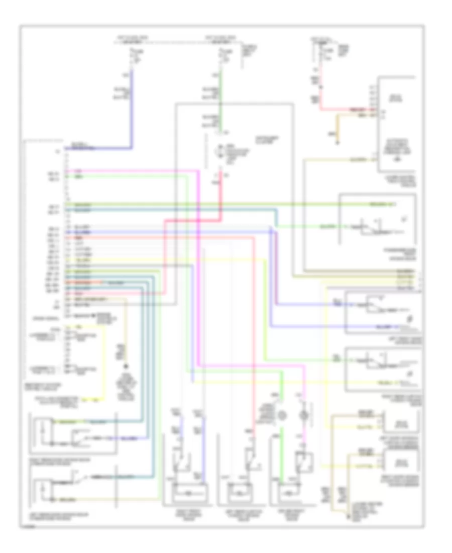 Supplemental Restraints Wiring Diagram 1 of 2 for Mercedes Benz E430 2001