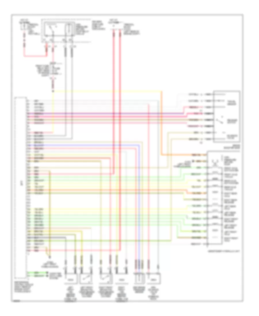 Anti lock Brakes Wiring Diagram 1 of 2 for Mercedes Benz E430 4Matic 2001