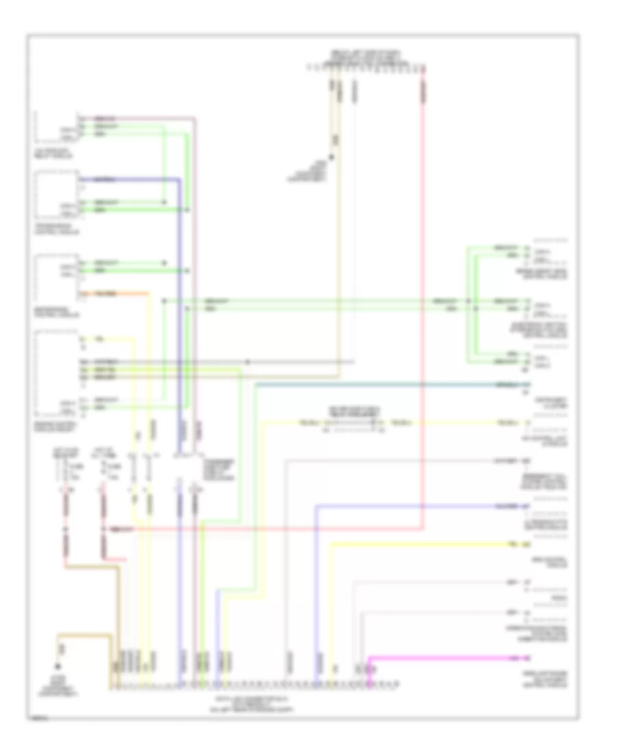 Data Link Connector Wiring Diagram for Mercedes Benz E430 4Matic 2001