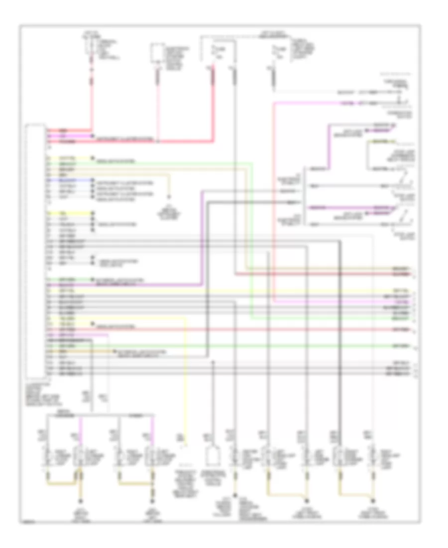 Exterior Lights Wiring Diagram 1 of 2 for Mercedes Benz E430 4Matic 2001