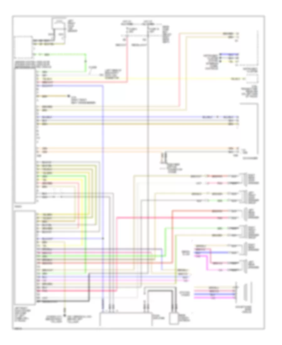 Radio Wiring Diagram with Amplifier for Mercedes Benz E430 4Matic 2001