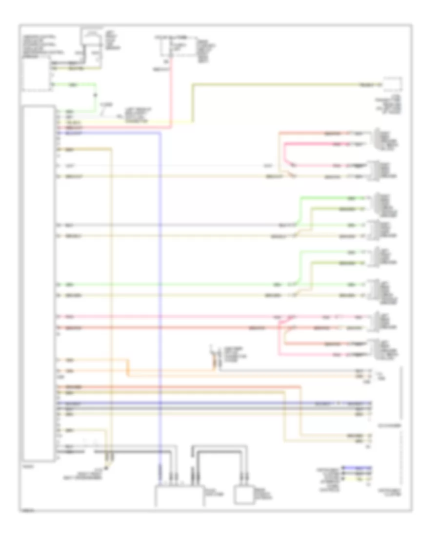 Radio Wiring Diagram without Amplifier for Mercedes Benz E430 4Matic 2001