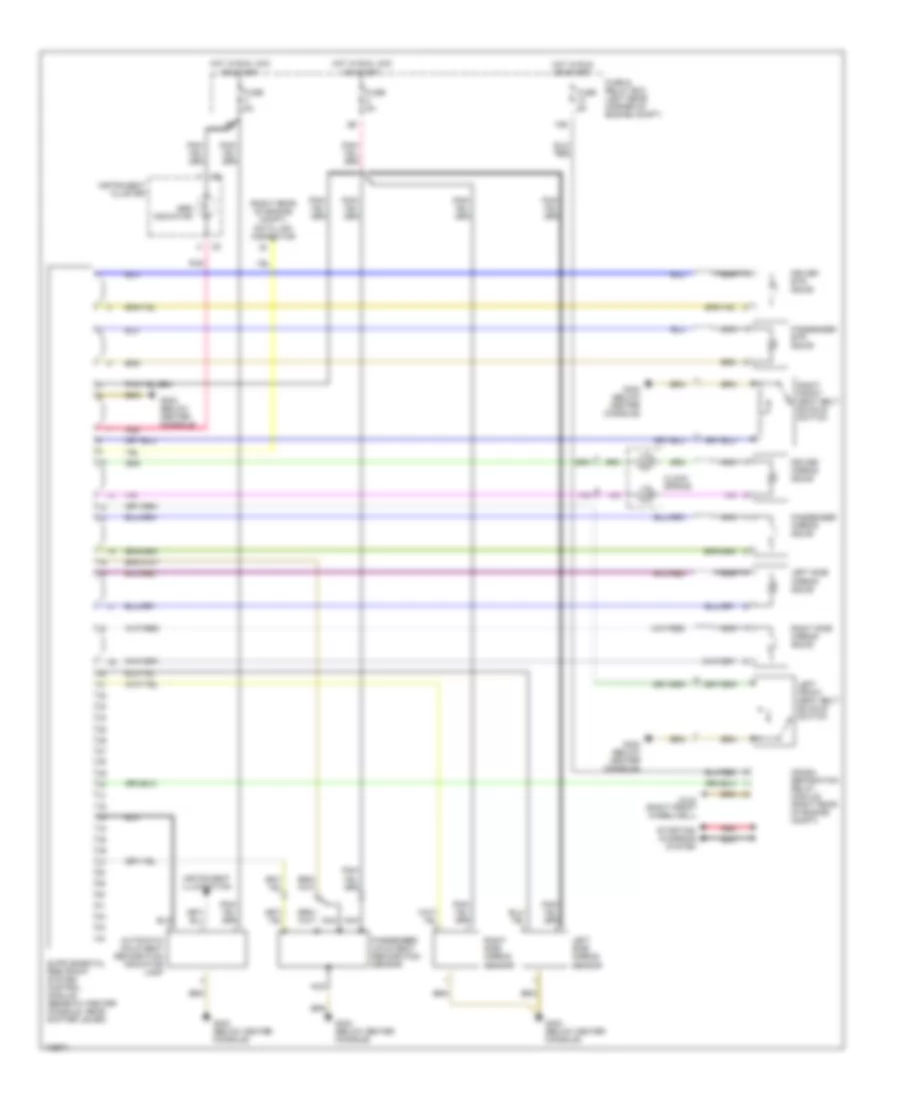 Supplemental Restraint Wiring Diagram for Mercedes Benz SLK230 1998