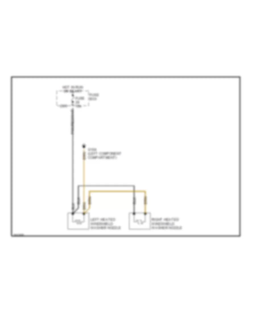 горячая схема омывателя лобового стекла для Mercedes-Benz C220 1995