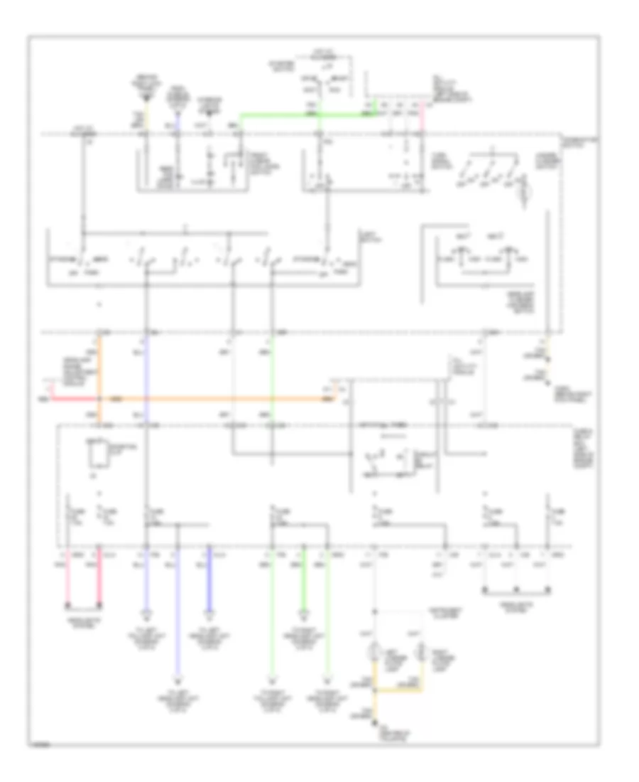 Exterior Lights Wiring Diagram (1 of 2) for Mercedes-Benz ML320 2001