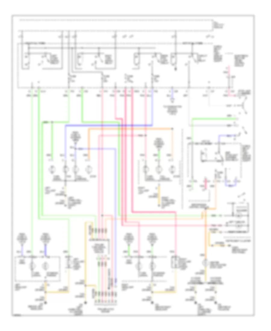 Exterior Lights Wiring Diagram (2 of 2) for Mercedes-Benz ML320 2001